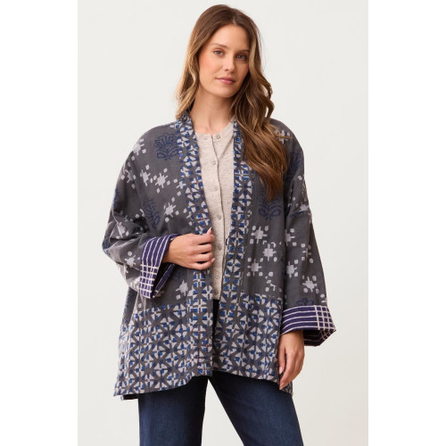 Revati Reversible Oversized Boxy Jacket - Starlight